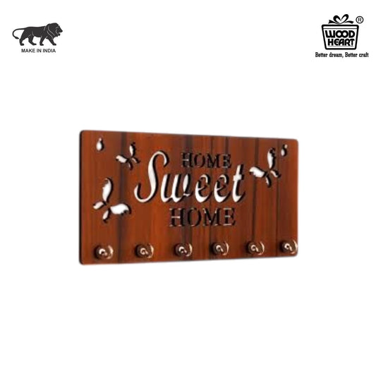 SweetNest "Home Sweet Home" Wooden Key Holder