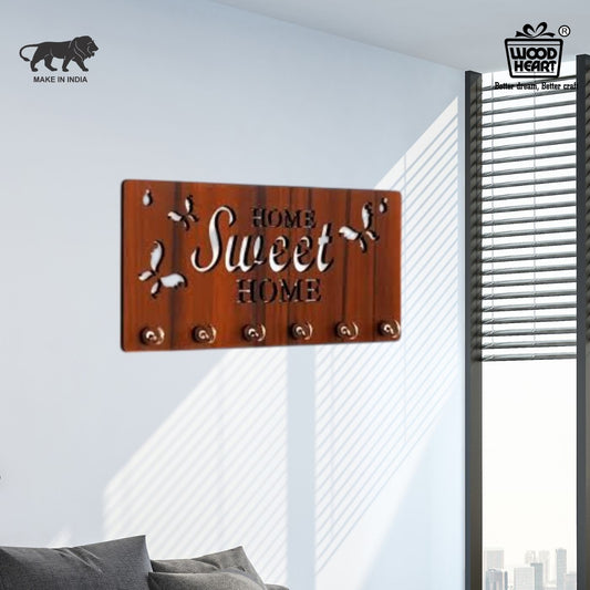 SweetNest "Home Sweet Home" Wooden Key Holder
