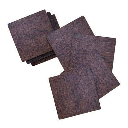 Wooden Dark Finish Square Coaster – Single Piece