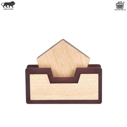 Wooden Tabletop Napkin Holder – House Shape Design