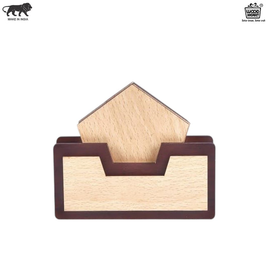 Wooden Tabletop Napkin Holder – House Shape Design