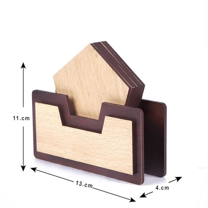Wooden Tabletop Napkin Holder – House Shape Design