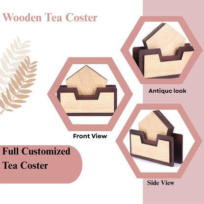 Wooden Tabletop Napkin Holder – House Shape Design