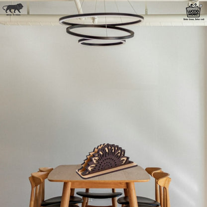 Wooden Sunflower Design Napkin Holder