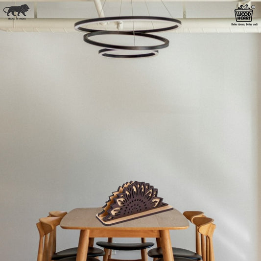 Wooden Sunflower Design Napkin Holder