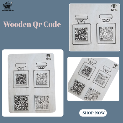 Metal NFC & QR Code Social Media Plate – Dual Scan Design