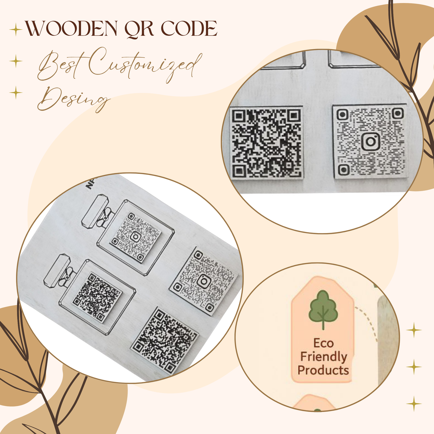 Metal NFC & QR Code Social Media Plate – Dual Scan Design