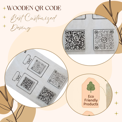 Metal NFC & QR Code Social Media Plate – Dual Scan Design