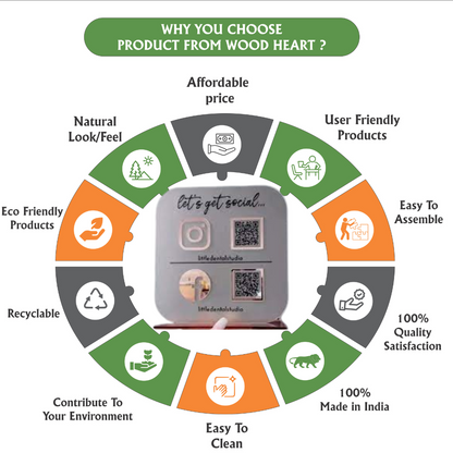 Square Acrylic Social Media QR Stand