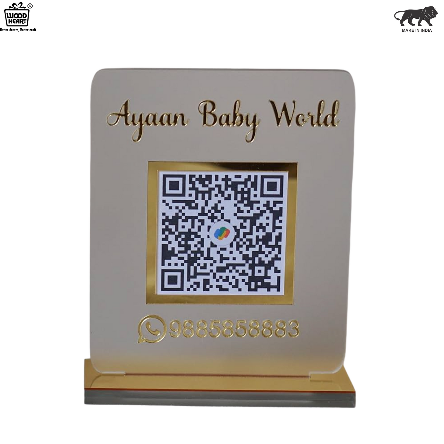 Ayaan Baby World – Custom QR Code Display Stand