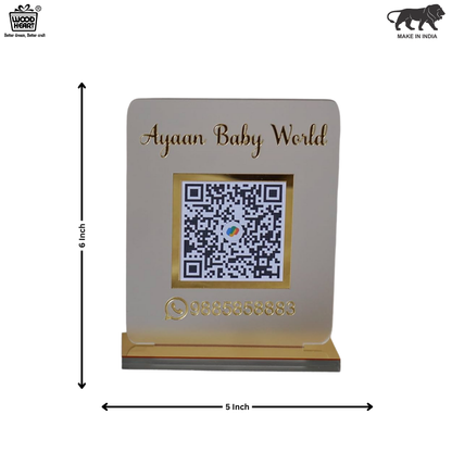 Ayaan Baby World – Custom QR Code Display Stand