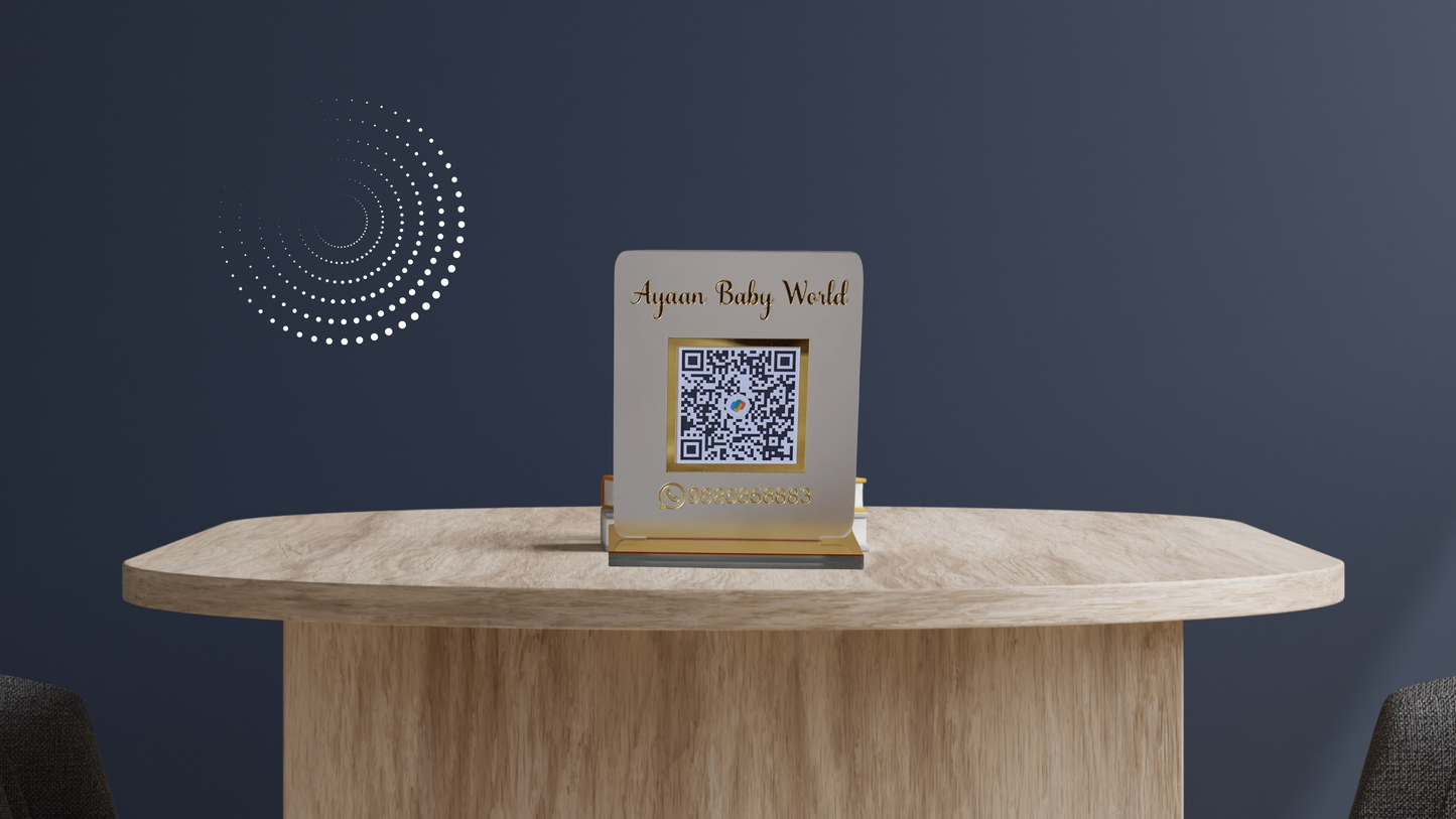 Ayaan Baby World – Custom QR Code Display Stand