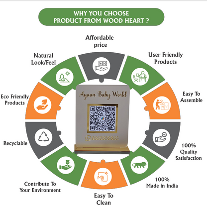 Ayaan Baby World – Custom QR Code Display Stand