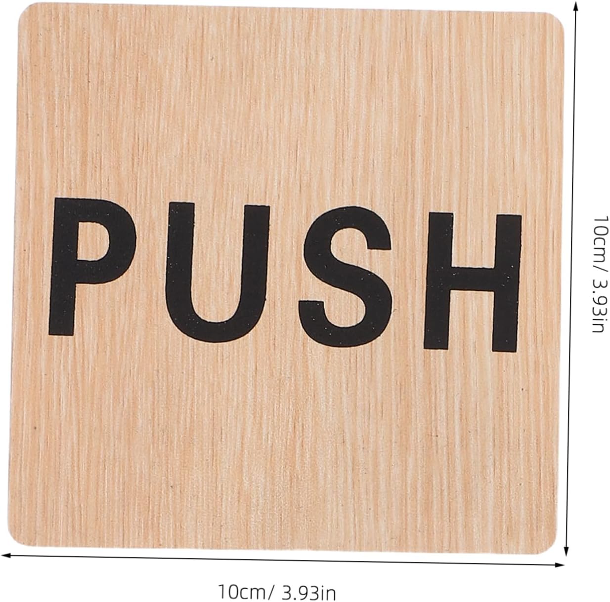 Minimalist Wooden Push & Pull Door Sign Set