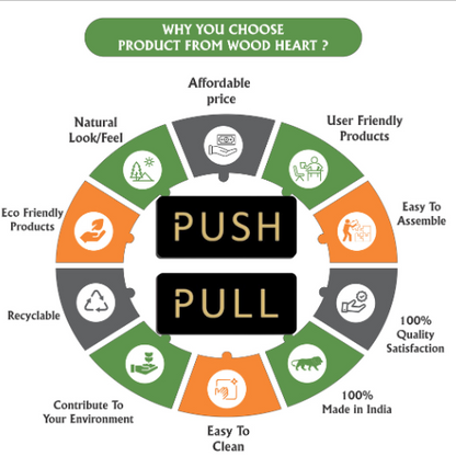 Black & Gold Push/Pull Door Sign Plates