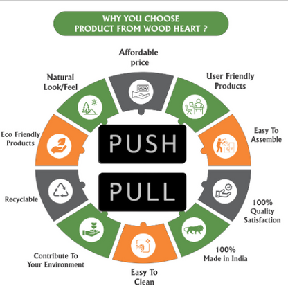 Black & Silver Push/Pull Door Sign Plates