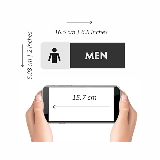 Modern Men & Women Washroom Door Sign Set