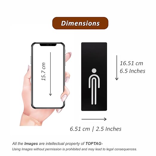 Minimalist Black & White Gents & Ladies Restroom Sign Set