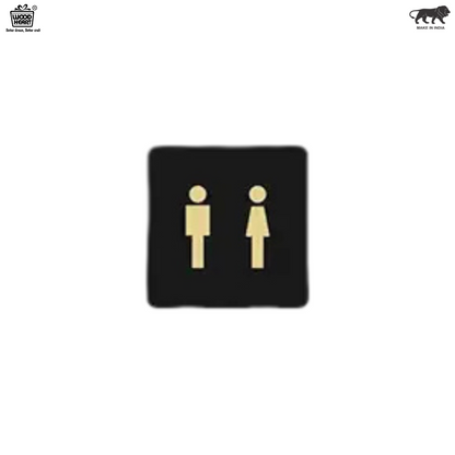 Modern Male & Female Washroom Icon – Minimalist Style