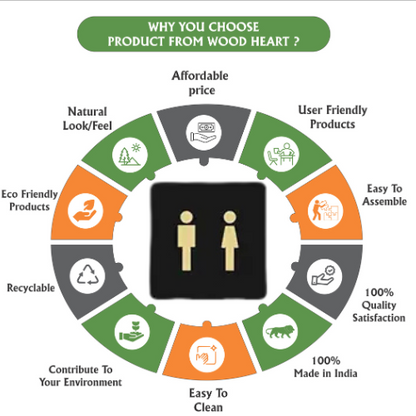 Modern Male & Female Washroom Icon – Minimalist Style