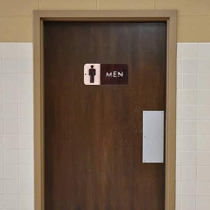 Premium Wooden Men & Women Restroom Door Signs – 2-Piece Set