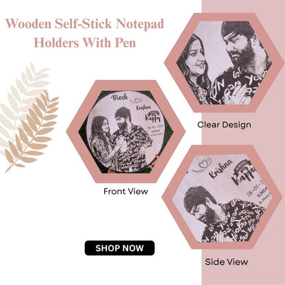 Personalized Wooden Engraved Couple Photo Frame with Date & Quote – Custom Gift for Anniversary, Wedding, or Valentine’s Day