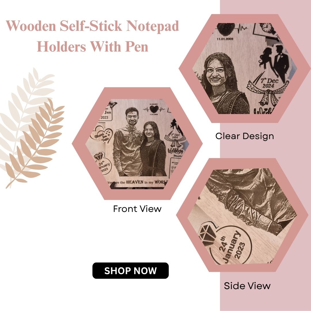 Personalized Love Journey Engraved Wooden Plaque – Custom Couple Photo Gift