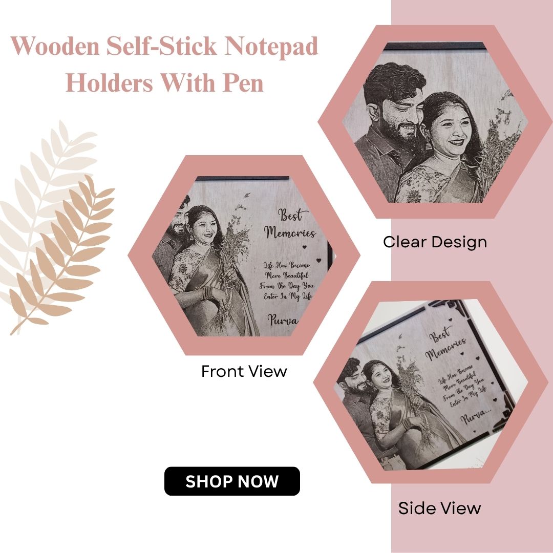 Personalized “Best Memories” Wooden Engraved Photo Plaque – Custom Couple Gift by Wood Heart