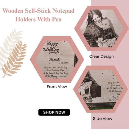 Personalized Wooden Birthday Photo Frame | Custom Engraved Gift Plaque for Kids & Parents by Wood Heart