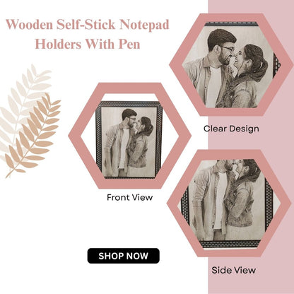 Personalized Wooden Engraved Photo Frame | Custom Couple Gift Plaque