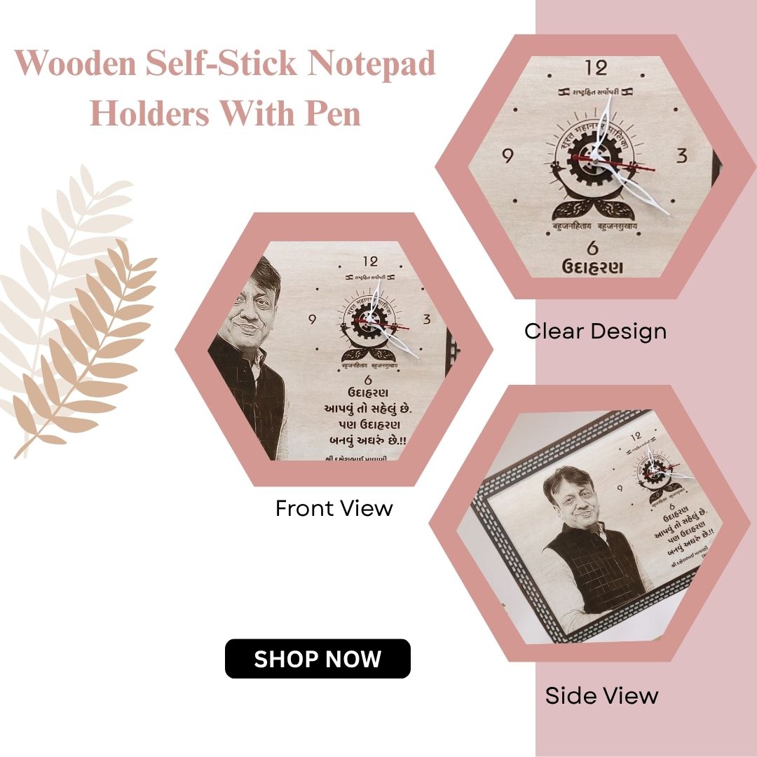 Personalized Wooden Engraved Photo Clock – Custom Portrait Gift Frame by Wood Heart