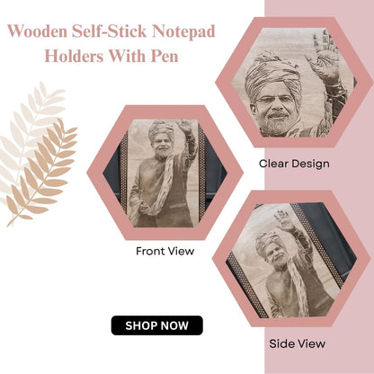 Wooden Engraved Portrait Frame – Personalized Laser Engraved Wall Art Gift | Custom MDF Wood Plaque by Wood Heart | Make in India