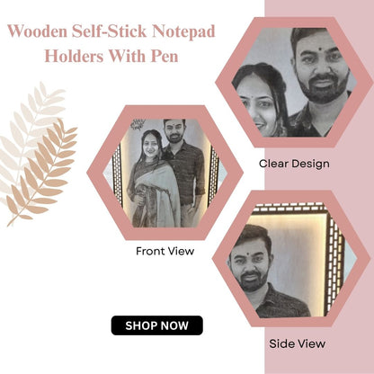 Wooden Engraved LED Frame – Personalized Couple Photo Gift | Perfect Couple Design by Wood Heart