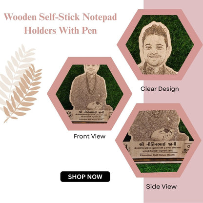 Custom Wooden Engraved Portrait Trophy | Personalized Laser Engraved Wooden Cutout Gift | Premium Table Decor by Wood Heart