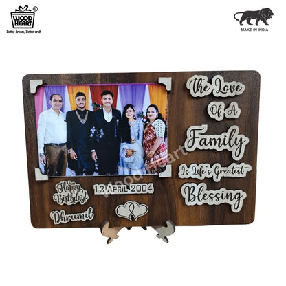 Customized Wooden Family Love Photo Frame