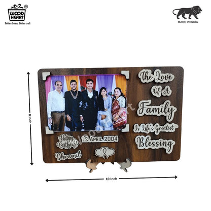 Customized Wooden Family Love Photo Frame