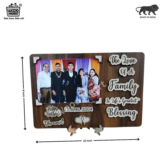 Customized Wooden Family Love Photo Frame