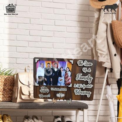 Customized Wooden Family Love Photo Frame