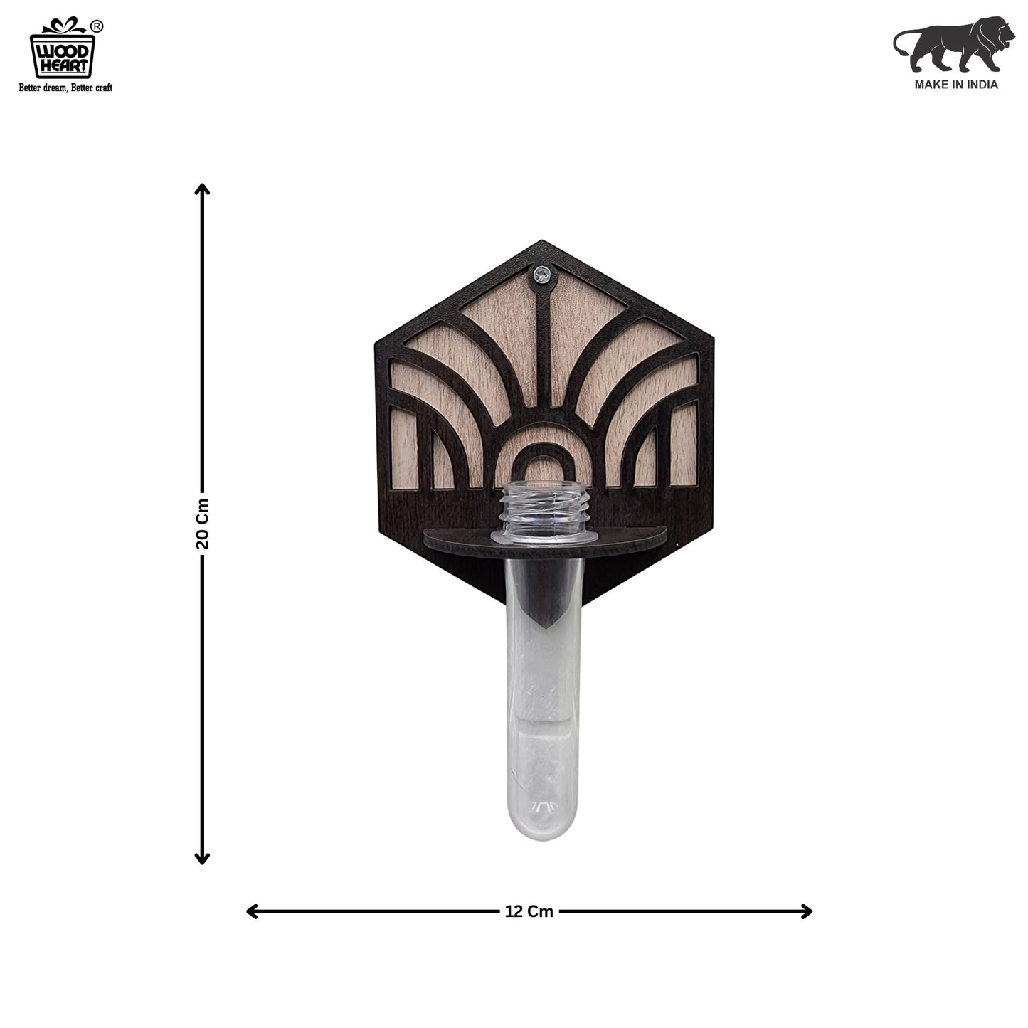 Hexa Wall-Mount Test Tube Planter