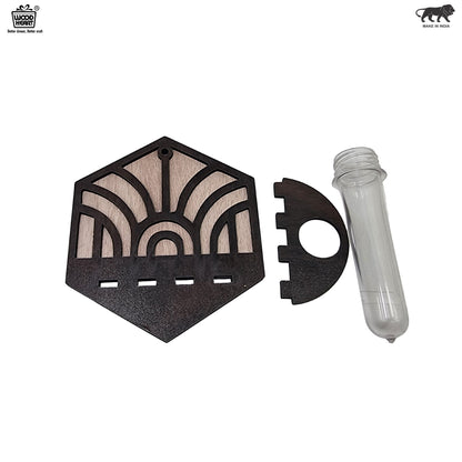 Hexa Wall-Mount Test Tube Planter