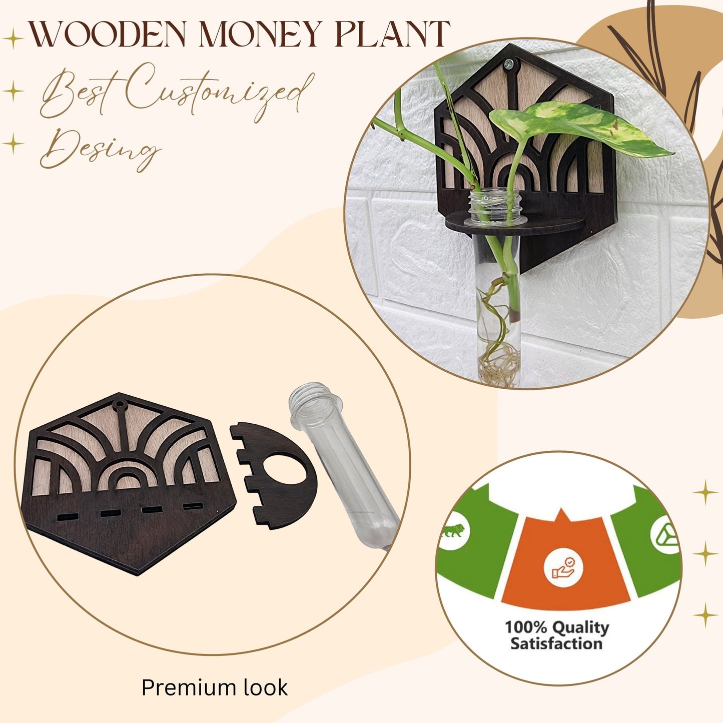 Hexa Wall-Mount Test Tube Planter