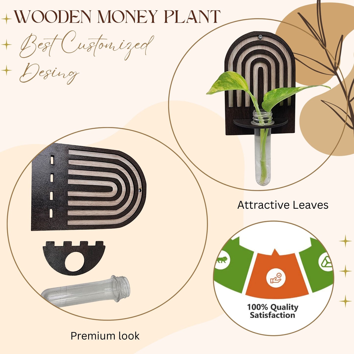 Arch Design Wall-Mount Test Tube Planter