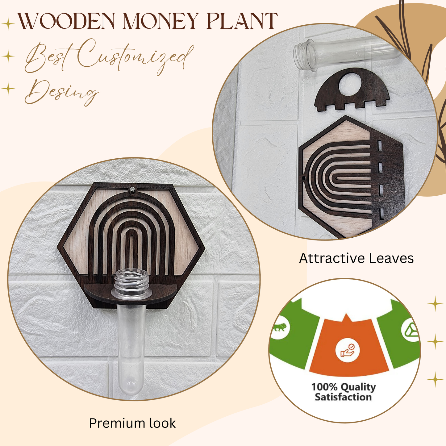 Hexa Arch Wall-Mount Test Tube Planter