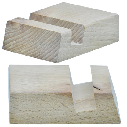 Natural Wooden Phone Holder Stand