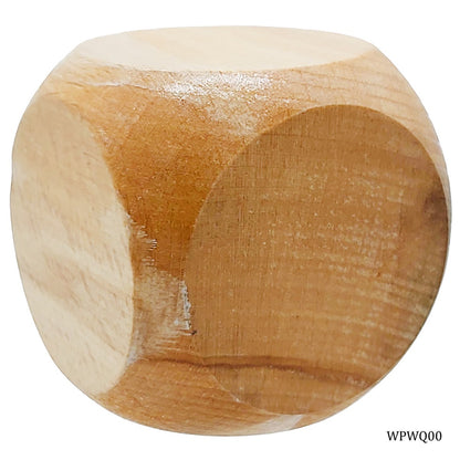 Natural Wooden Blank Dice Cube