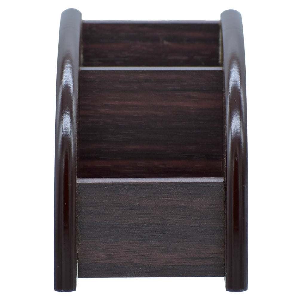 Elegant Wooden Desktop Organizer – 3-Tier File & Stationery Holder